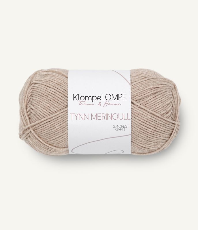 UT KlompeLOMPE Tynn Merinoull 2650 Beigemelert